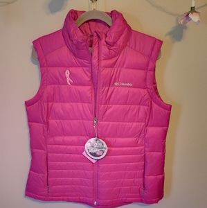 Columbia Omni-sheild advanced repellency pink vest
